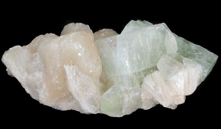 Apophyllite and Stilbite Crystal Cluster - India #44060